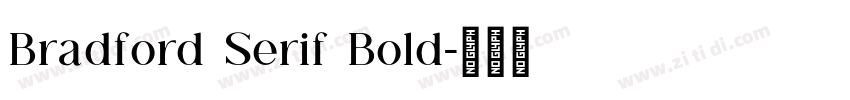 Bradford Serif Bold字体转换